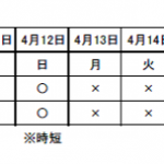 店休日